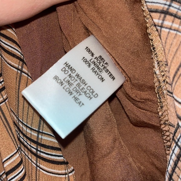 LULUS Professionally Cute Plaid High Low Ruffled Midi Skirt Size Small - Picture 6 of 11